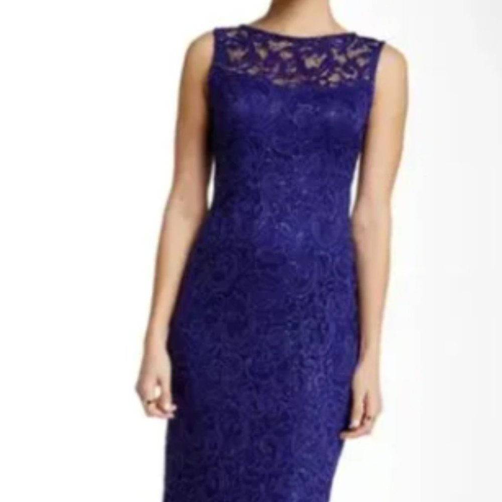 Floor-length Marina Dress in Royal blue